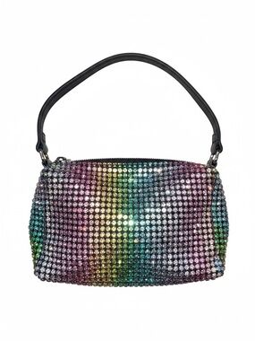 BCBGeneration Rainbow Crystal Shoulder Bag with Removable Shoulder Strap